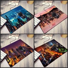 Mairuige alta qualidade hong kong nightscape paisagem urbana escritório camundongos macio mouse pad tamanho para 18x22cm 25x29cm pequeno mousepad 2024 - compre barato