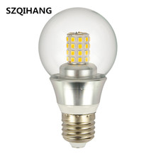 9w cobertura transparente fosco cobertura real power led lâmpada ac 110v-220v branco quente frio conduziu a lâmpada de holofotes