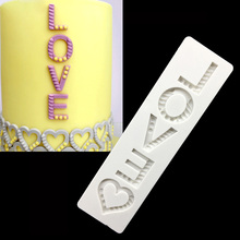 Moldes de silicone em formato de amor para fondant, ferramentas de decoração de bolo para chocolate e doces, gelatina de silicone 2024 - compre barato