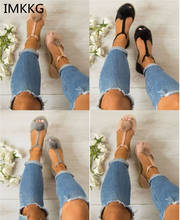 2018 shoes Women sandals women Summer shoes flat Shoes Roman gladiator sandals mujer sandalias Ladies Flip Flops Footwear m134 2024 - buy cheap