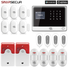 Smarsecur home security alarm WIFI Wireless SIM Home RFID Burglar Keyboard Alarm System 2024 - buy cheap