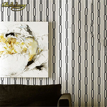 Beibehang papel de parede. Papel de parede de pvc com listras marrom/amarelo, para decoração fina de tv, quarto e sala de estar, em vinil 2024 - compre barato