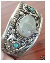 XFS2335>>>Tibet silver stone/Moons?tones Cuff Bracelet 2024 - buy cheap