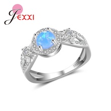 Big Promotions Prong Setting Clear Blue Cubic Zirconia 925 Sterling Silver Nice Mother's Gift Hot Sale Factory Price 2024 - buy cheap