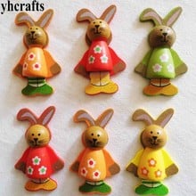 5PCS/LOT,Mix color rabbit stickers Kids toy Early learning educational diy toys Spring Easter crafts Kindergarten ornament OEM 2024 - buy cheap