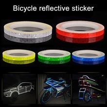 8M Bicycle Reflective Stickers MTB Bike Motorcycle Fluorescent Decal Safety Warning Cycling Tape Reflective Stickers Tape Roll 2024 - buy cheap