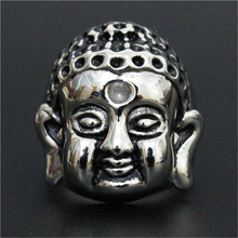 3 pzas/lote nuevo diseño anillo de Buda 316L joyería de moda de acero inoxidable nuevo anillo de Buda de bendición 2024 - compra barato