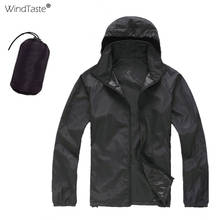 Мужские и женские ветрозащитные походные куртки WindTaste, водонепроницаемые куртки для активного отдыха и активного отдыха, быстросохнущие куртки для мужчин и женщин KA081 2024 - купить недорого
