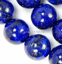 Charm Fashion 4-14mm Natural Lapis Lazuli Stone Round Beads Diy Jewelry Woman Girl Make Gift Necklace Bracelet Accessory 15" AAA 2024 - buy cheap