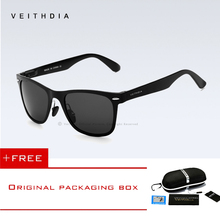 VEITHDIA-gafas de sol de aluminio para hombre y mujer, lentes de sol unisex con espejo, adecuadas para conducir al aire libre, aviación, accesorios 2024 - compra barato