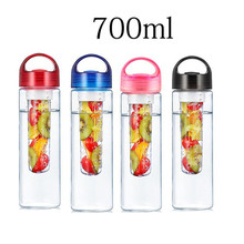 700ML Water Bottle Portable Fruit Infuser Water bottle Sports Lemon Juice Bottle Flip Lid for Kitchen Camping Travel Outdoor 2024 - buy cheap