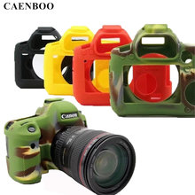 Чехол для Камеры CAENBOO 6D 70D 60D, мягкий силиконовый резиновый защитный чехол для корпуса камеры, чехол для Canon EOS 6D Камуфляжный черный красный 2024 - купить недорого