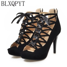 Blxqpyt tamanho grande 34-48 sandálias femininas sapatos zapatos de mujer salto alto sexy dança festa de casamento mulher bombas qualidade X7162-5 2024 - compre barato