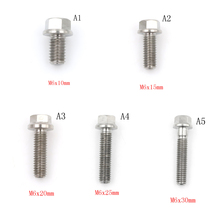 1pcs M6 Titanium Socket Flange Bolt Cap Screw Stainless Steel Hex Flange Screws Cap Washer Head Bolts 2024 - buy cheap