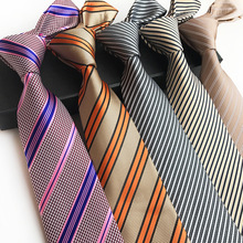 New Classic Stripes Jacquard Woven Silk Men's Tie Necktie Bow Ties Wedding Party 2024 - buy cheap