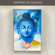 Profissional da equipe do artista artesanal de alta qualidade buda indiano pintura a óleo sobre tela impressionista buda indiano pintura a óleo 2024 - compre barato