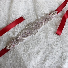 Элегантный свадебный ремень с кристаллами и жемчугом, женский ремень с бисером для свадебного платья, ремни для платьев 2024 - купить недорого