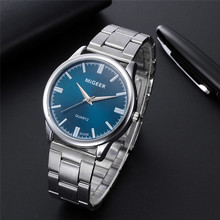 Fashion Luxury Men Quartz Watches clock Business Male Crystal Stainless Steel Watch Analog Sport Military WristWatch Bracelet A1 2024 - buy cheap