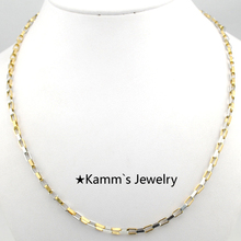 50 cm 2 mm cadeia de jóias de ouro colar de aço inoxidável 316L rocha, Punk, Kn055 2024 - compre barato