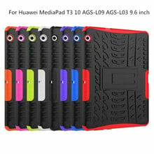 Funda dura soporte para Huawei MediaPad T3, 10 AGS-L09, AGS-L03, 9,6 pulgadas, a prueba de golpes, resistente, armadura híbrida de impacto, funda con bolígrafo 2024 - compra barato