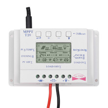 Controlador automático de carga Solar con pantalla LCD MPPT, regulador de carga con temporizador Dual para sistema de alumbrado público, 12V/24V, 10/20/30/40A 2024 - compra barato