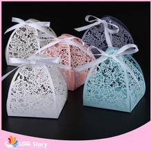 50pcs Rose flower  Laser Cutting Candy Box Wedding Favors And Gifts Party Supplies Wedding Decorations Party Supplies 2024 - buy cheap