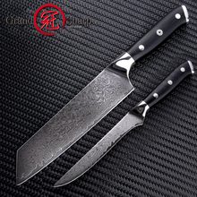 Grandsharp 2 Pcs Kitchen Knife Set 67-Layer VG10 Japanese Damascus Steel Kitchen Knives Kiritsuke Boning Chef's Knives Cooking 2024 - buy cheap