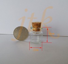 100 peças frascos de vidro pequenos 4ml com garrafas de cortiça frascos 22*25mm 2024 - compre barato