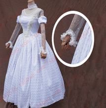 Novo estilo traje cosplay a rainha branca traje vestido fantasia trajes de halloween para mulher 2024 - compre barato