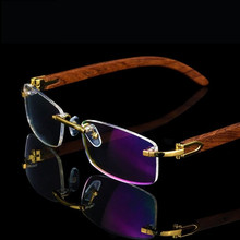 HDCRAFTER Rimless Gold Glasses Frame Men Light Weight Optical Frameless Eyeglasses frames Prescription Myopia spectacles 2024 - buy cheap