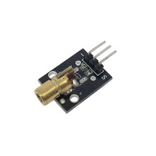 Thinary eletrônico KY-008 3pin 650nm vermelho laser transmissor dot diodo módulo de cabeça cobre para arduino avr pic diy 2024 - compre barato