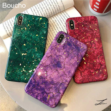 Gold Foil Bling Phone Case For iPhone 12 11 Pro Max XS Max XR X Marble Glitter Case For iPhone 7 8 6 6s Plus Soft Cover Coque 2024 - buy cheap