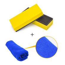 Multi-function Auto Plated Glass Coating Sponge and Towel Dropshipping Portable Car Washing Cleaning Tool 2024 - buy cheap
