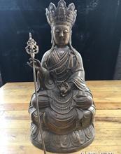 10'' copper sculpture buddhism Tang Sanzang Xuanzang buddha statue 2024 - buy cheap