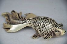 Brinquedos de artesanato bonitinho de peixe vermelho e cobre revestido a prata chinês artesanato de metal decoração familiar brinquedos de artesanato 2024 - compre barato