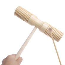 Two Tone Wood Block Beater 2-tone Woodblock Guiro Wooden Handle Percussion Toy 2024 - buy cheap
