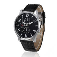 Fashion Casual Aand Fashion Man Mens Retro Design Leather Band Analog Alloy Quartz Wrist Geneva Watch Elegant Gift QIY14 DES 2024 - buy cheap