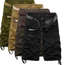 Мужские камуфляжные шорты-карго, повседневные свободные шорты в стиле милитари, большие размеры 29-44, 2019 2024 - купить недорого