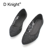 Summer 2019 New Women's Shoes Large Size 35-41 Mesh Ladies Casual Ballet Flats Sexy Shallow Mouth Pointed Toe Flat Women's Shoes 2024 - buy cheap