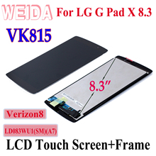 WEIDA-recambio de pantalla LCD para LG G Pad X 8,3, marco de montaje de pantalla táctil, 8,3X1920, 1200 pulgadas, VK815 2024 - compra barato