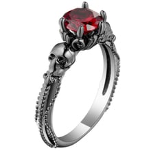 Anillo de circonia cúbica con forma de pulpo para mujer y hombre, sortija de Animal de cristal, Estilo Vintage, color negro y dorado 2024 - compra barato