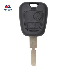 Keyecu substituição kydz remoto carro chave fob 2 botão 433 mhz com chip id46 eletrônico para peugeot 406 2024 - compre barato