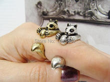 Retro Squirrel Ring animal ring Retro Adjustable Antique Silver/Bronze for Girlfriend Free Size (12pcs/lot) 2024 - buy cheap
