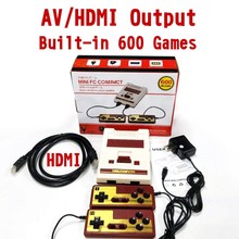 8 бит Ретро 4K HD HDMI и AV выход портативные игровые плееры семейный ТВ мини видео игровая консоль встроенные 600 классических игр для NES 2024 - купить недорого