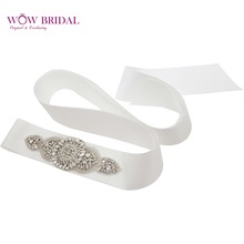 High Quality Handmade Dazzling Glass Crystal Rhinestone Czech Stones Bridal Beaded Belt for Wedding Dress Waistband 2024 - buy cheap