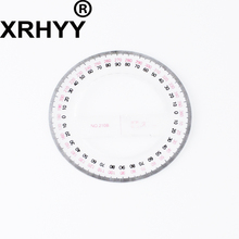 XRHYY Plastic Super Clear Scale Full Circular Plastic 360 Degree Protractor Ruler Angle Finder 2024 - buy cheap