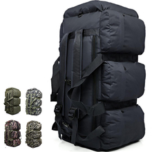 Mochila militar tática ao ar livre, grande capacidade, caminhada, escalada, viagens, saco de lona, camuflagem do exército, montanhismo, 90l 2024 - compre barato