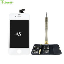 Fftrends 10pcs No Dead No Pixel A+++ Display for iPhone 4 4S lcd Screen Touch Digitizer Assembly With 25 in One Repair Kit Free 2024 - buy cheap