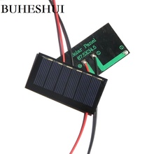 BUHESHUI  5pcs 80MA 3V Solar Panel Module+Cable/Wire Polycrystalline Solar Cell Battery Charger Study Kits Epoxy 67.5*34.5MM 2024 - buy cheap