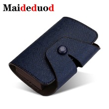 Maideduod New PU Leather Unisex Business Card Holder Wallet Bank Credit Card Case ID Holders Men Women cardholder porte carte 2024 - buy cheap